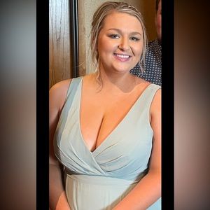 Mint Green Floor Length Bridesmaid Dress